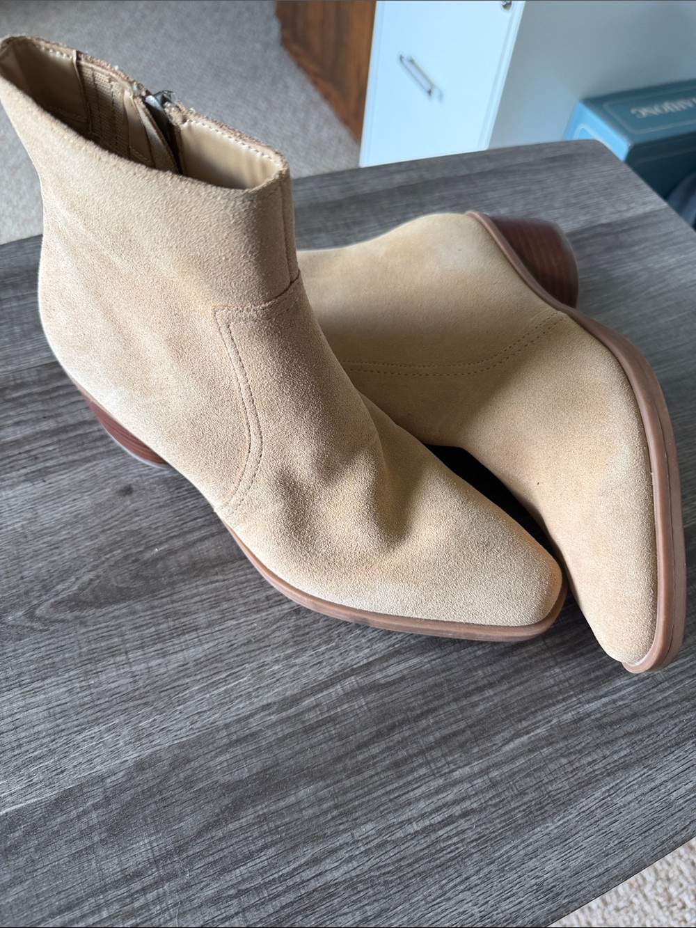 Dolce Vita Beige Suede Chukka Boots